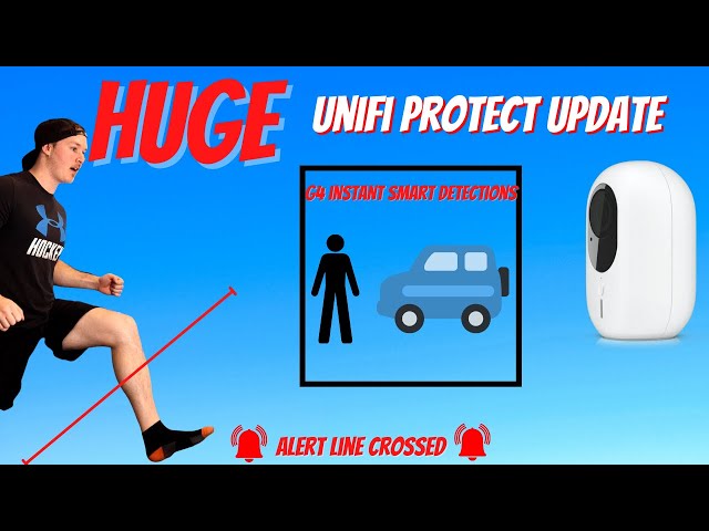 Unifi Protect 2.1.1 G4 instant smart detections, Line crossing alerts