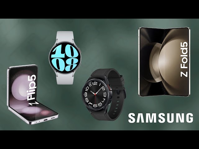Heta nyheter från Samsung 🔥 Galaxy Z Flip5,  Z Fold5, Watch6 och Watch6 Classic