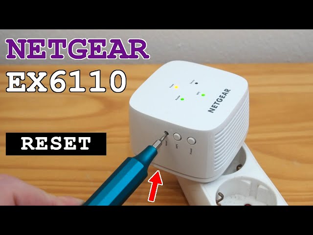 Netgear EX6110 Wi-Fi extender dual band • Factory reset