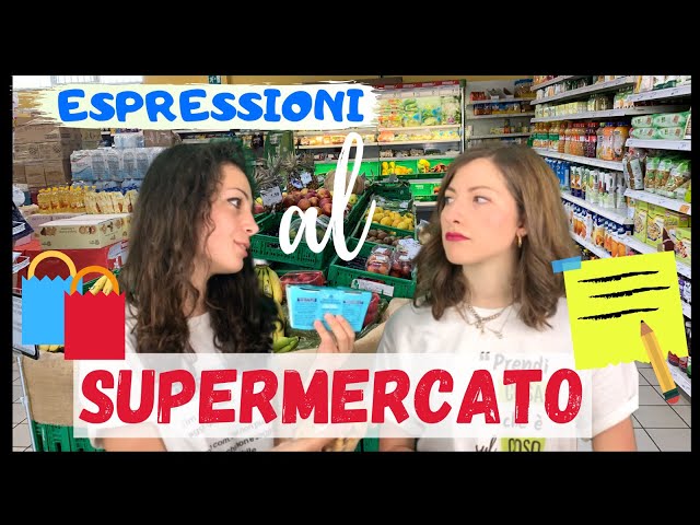 Dialogue at the SUPERMARKET in ITALY! [Words, Expressions and Verbs to SPEAK (the real) ITALIAN!] 🏪