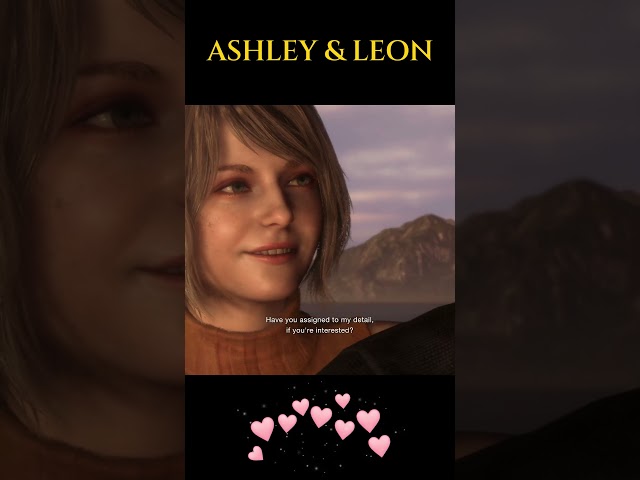 Ashley flirts with Leon | Resident Evil 4 Remake