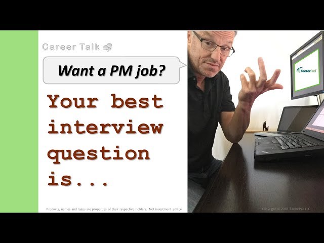 What is the best interview question for a Portfolio Manager job?
