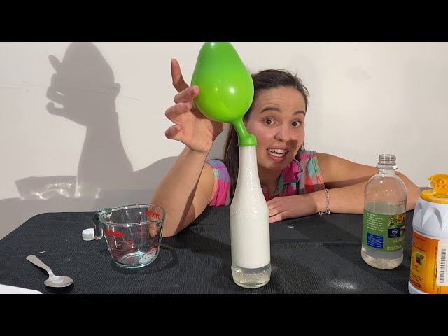 Experimento - El Globo mágico - Inflar globo con bicarbonato de sodio y vinagre