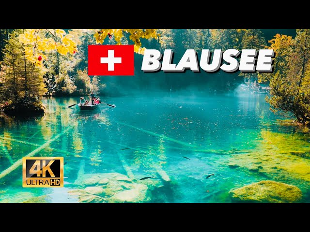 Blausee Switzerland 4K HDR | Blue Lake in Switzerland | The Most Amazing Lake on The Earth