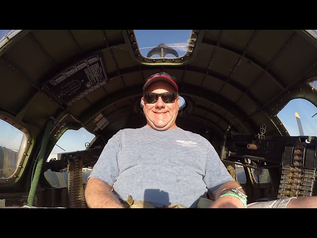 Climbing aboard B-17 Texas Raiders for a flight at Sun-N-Fun in Lakeland Florida