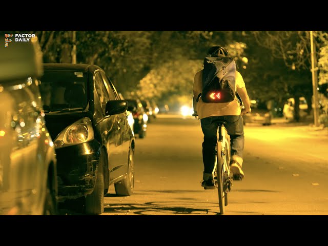 Bengaluru startup Lumos develops Aster backpack for cyclists