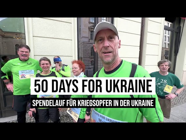 19.03.2023 #Berlin 50 Tage Laufen für Kriegsopfer in der #Ukraine - 50 Days Running for Ukraine