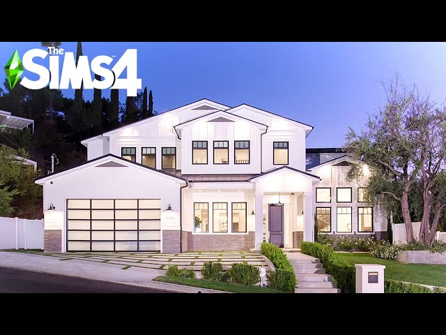PERFECT LA FAMILY CRAFTSMAN HOME ~ Curb Appeal Recreation: Sims 4 Speed Build (No CC)