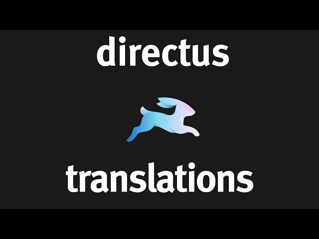 Translations with Directus