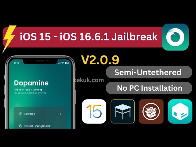 iOS 15 - iOS 16.6.1 Dopamine Jailbreak Very important Must Have Update! How to install, Download iPA