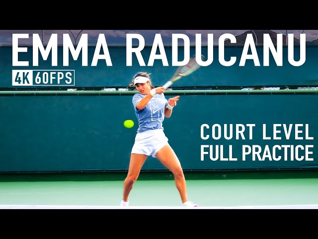 Emma Raducanu | Court Level Practice PART2 [2023 IW]