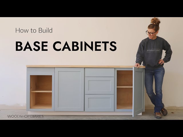 How to Build Base Cabinets with Face Frames--EASY!