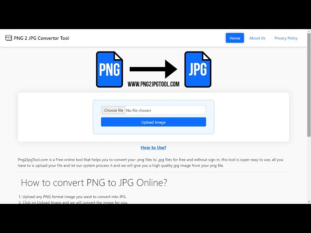 Convert png to jpg with online tool #shorts | png2jpgtool.com