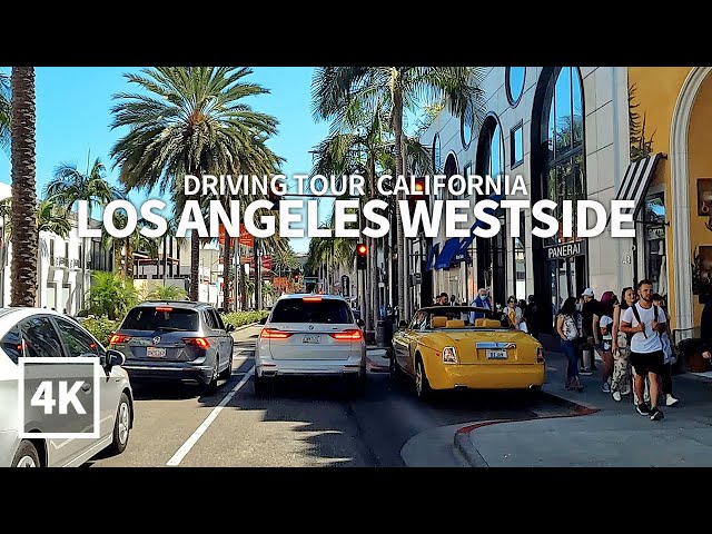[Full Version] Driving Los Angeles Westside - Beverly Hills, La Cienega, 3rd St, Fairfax, Melrose 4K