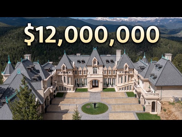 Inside a $12,000,000 Newly Built Colorado Modern Castle with Mountain Views!