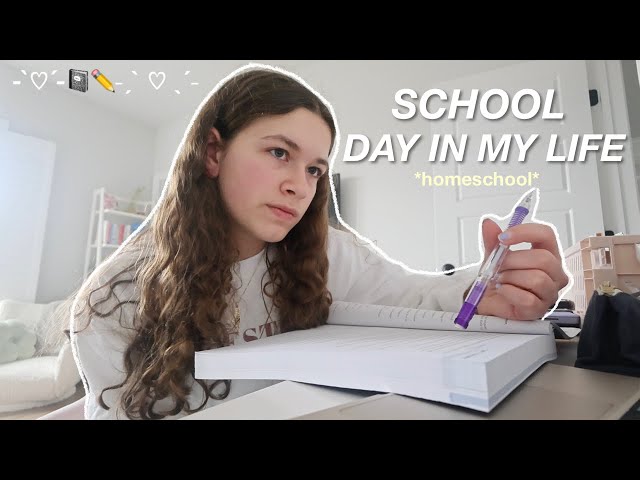 A HOMESCHOOL DAY in my life 🤍📚