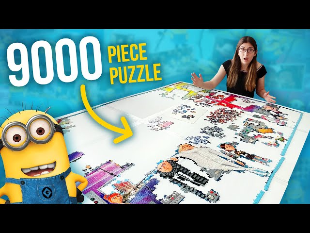 I started the 9000 Piece Minions Puzzle and it's bigger than I am