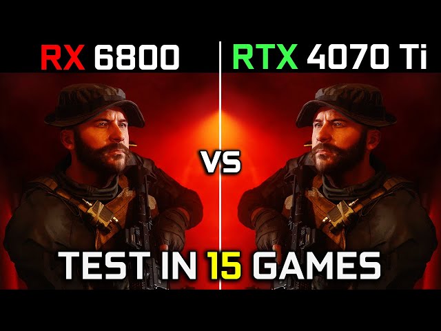 RX 6800 vs RTX 4070 Ti | Test in 15 Games | 1440p | Performance Battle! 🔥 | 2023