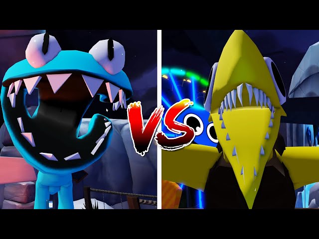 All Characters + (Yellow + Cyan) Jumpscares Rainbow Friends Chapter 2 (ROBLOX)