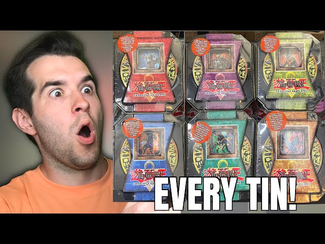 Opening EVERY 2004 Yugioh Tin EVER MADE!