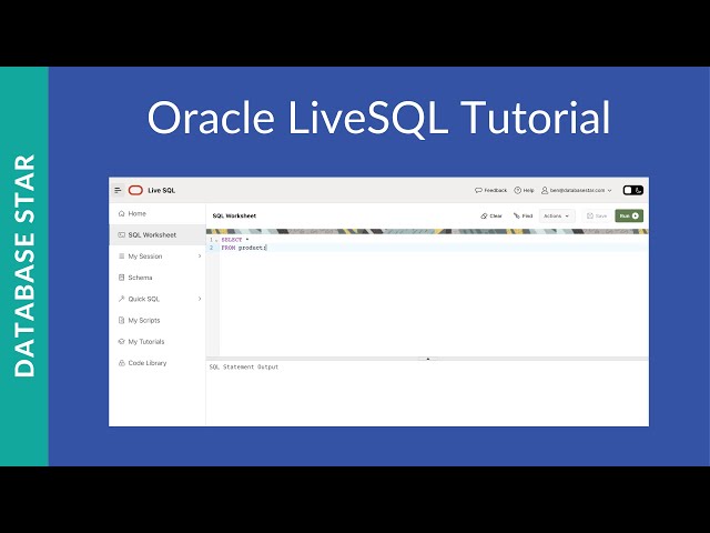 Oracle Live SQL Tutorial