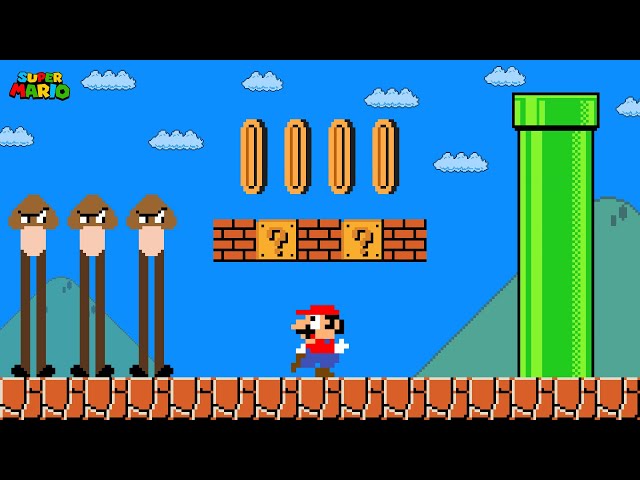 Super Mario Bros but everything is Tall?