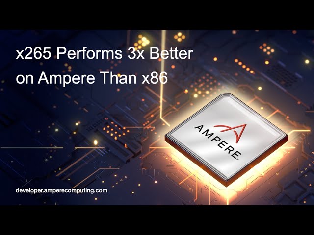 x265 Performs 3x Better on Ampere than x86