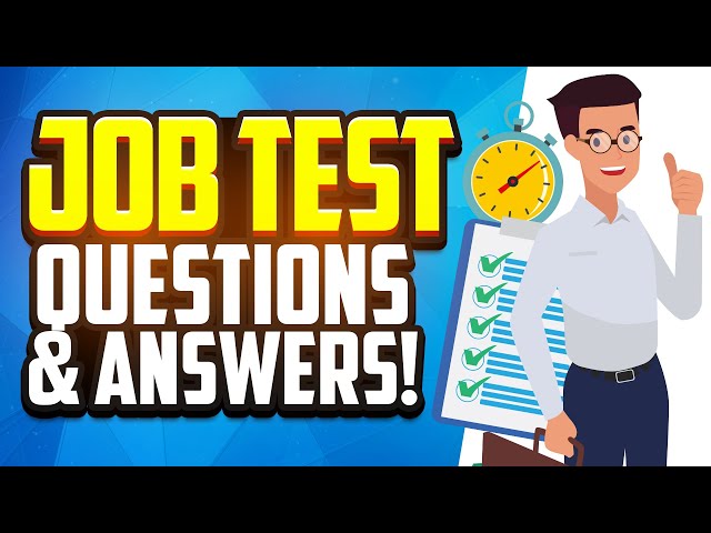 JOB TEST Questions & Answers! (How to PASS an EMPLOYMENT ASSESSMENT TEST!) Free Aptitude Tests!