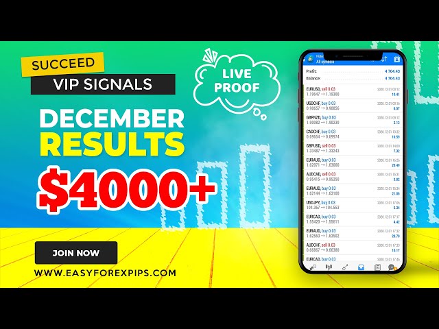 Forex Results for DECEMBER 2020 - Easy Forex Pips