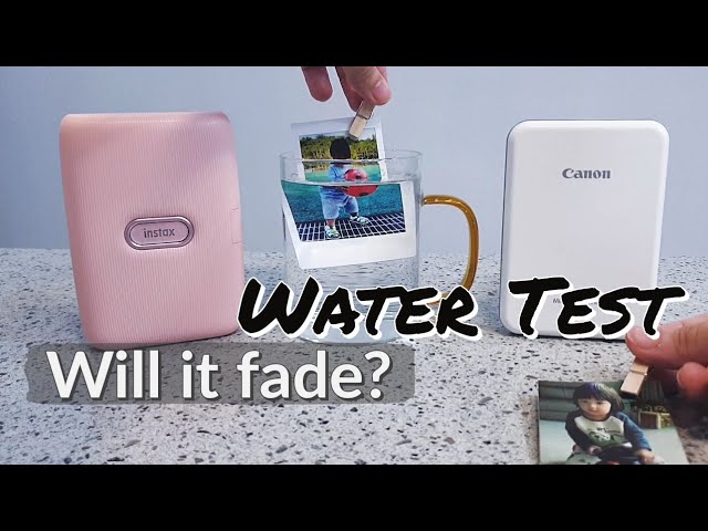 Smartphone Printer Water Test | Instax MiniLink, Canon Inspic, Canon Selphy CP1200