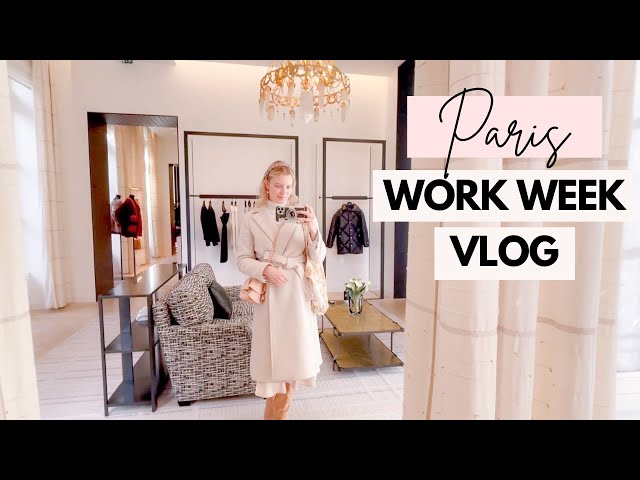 PARIS Work Week in My Life Vlog! Realistic work week + grocery shopping in Paris