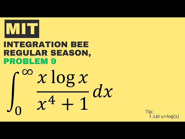 MIT 2024 Integration BEE Regular Season, Problem 9