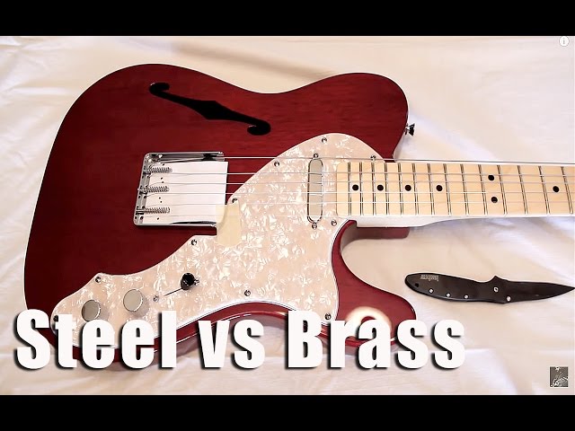 Steel vs Brass Guitar Saddles - Tone Comparison!