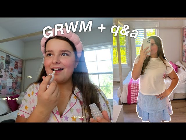 GRWM while I answer your questions! 🎀