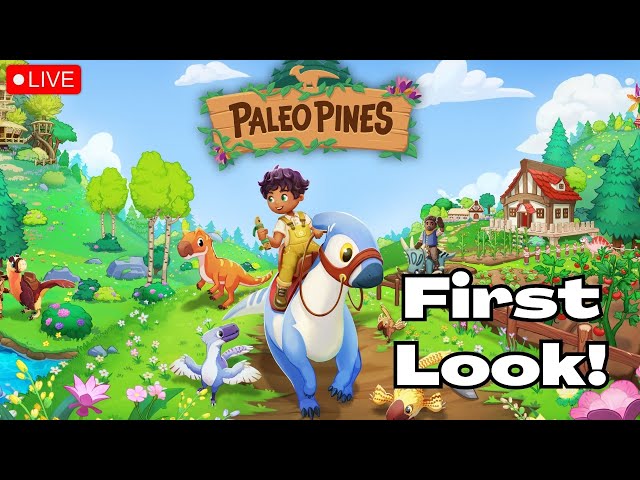 Cozy Farming Game with DINOSAURS!! | Paleo Pines Stream 1