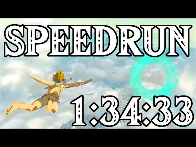 Tears of the Kingdom Any% Speedrun in 1:34:33 (No Amiibo)