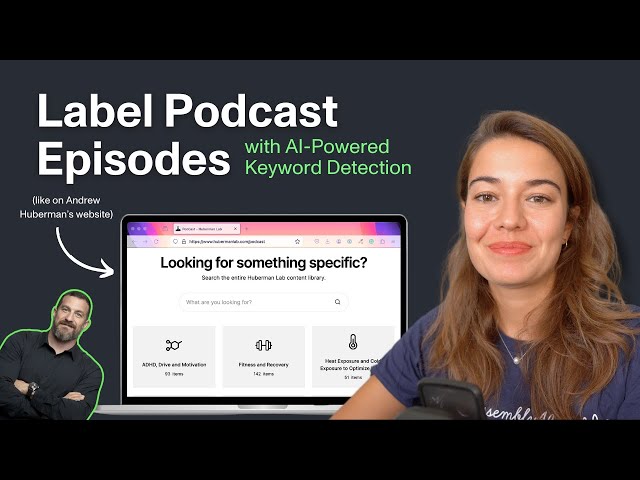How to Index Podcasts with Keywords like on Huberman's Website