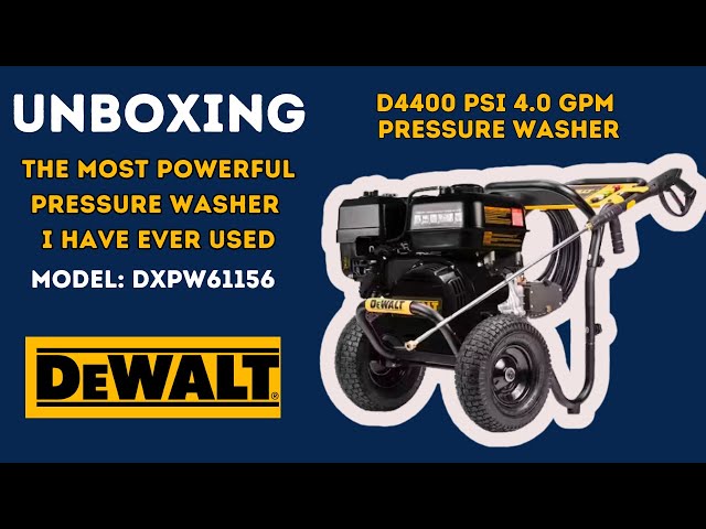 DEWALT 4400 PSI Gas Pressure Washer Unboxing, Installation & Guide | High-Powered Cleaning Tutorial!