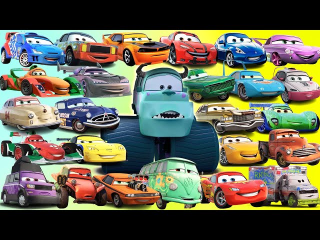 Looking For Disney Pixar Cars Lightning Mcqueen, Rip Clutchgoneski, Hudson Hornet, Ramone, The King