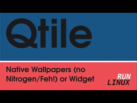 Qtile: Wallpapers Without Nitrogen or Feh for Minimal Setup & How To Config the Qtile Widget