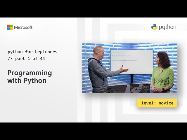 Programming with Python | Python for Beginners [1 of 44]