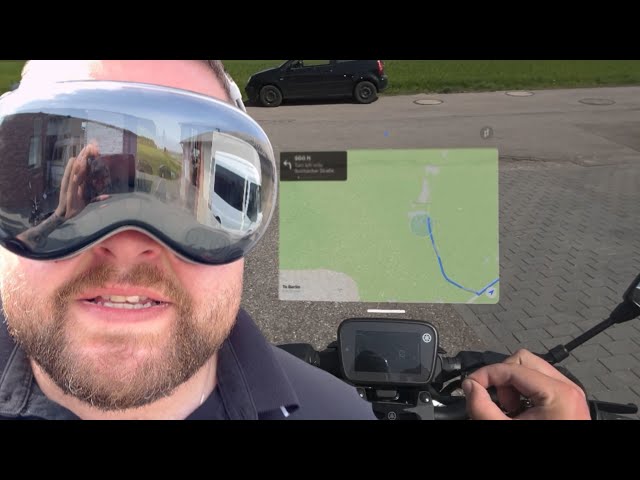 Motorrad Navigation mit der Apple Vision Pro - wird es funktionieren?
