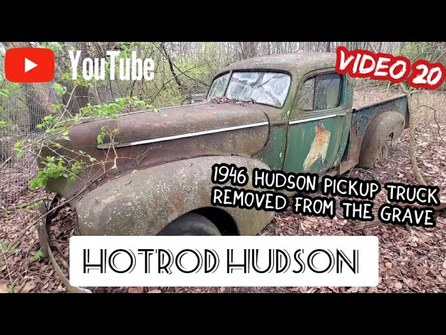 1946 Hudson Truck that belonged to legendary Hobo Jack aka Backwood Jack gets rescued from its grave