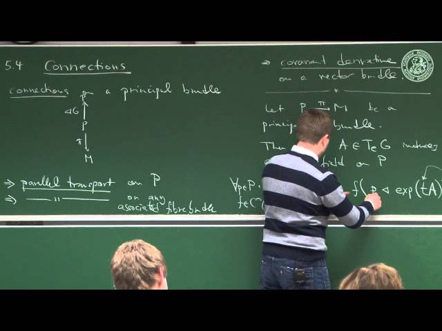 Conncections and connection 1-forms - Lec 21 - Frederic Schuller
