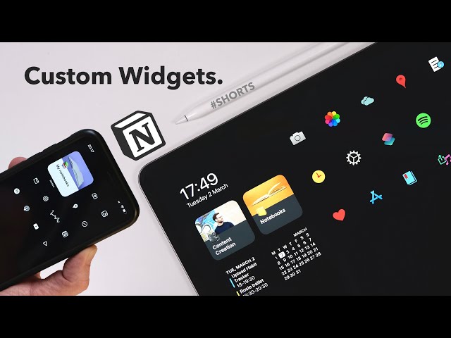 Notion on iOS: Custom Widgets in 60 Seconds #Shorts