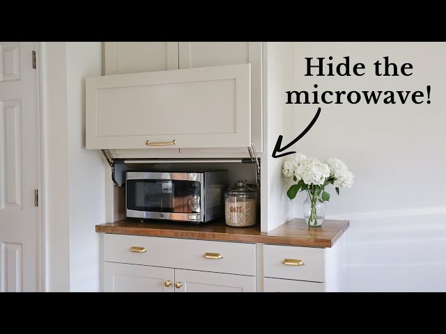 DIY Appliance Garage to Hide the Microwave or Small Appliances!