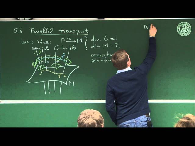Parallel transport - Lec 23 - Frederic Schuller
