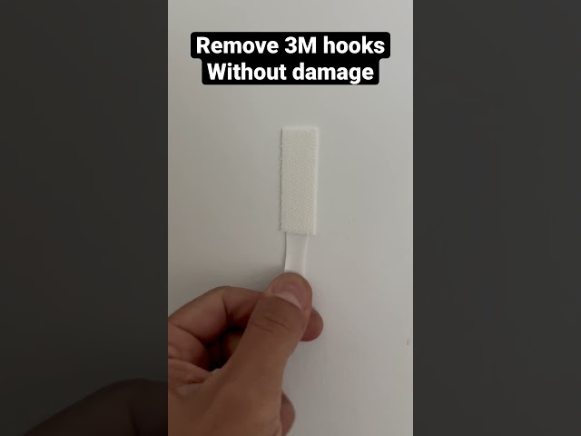 Remove 3M hooks without damage