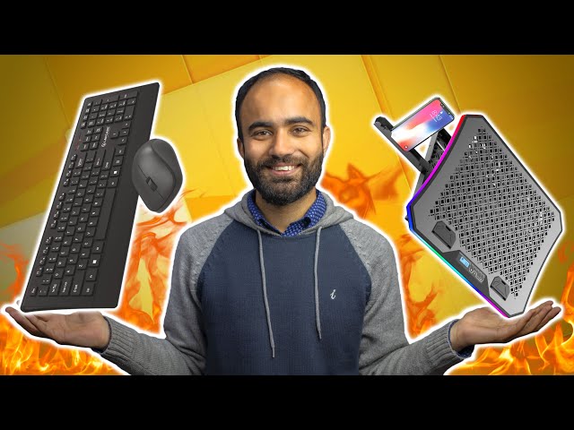 Laptop Cooling Pad and Keyboard Mouse Combo Ft. Lapcare