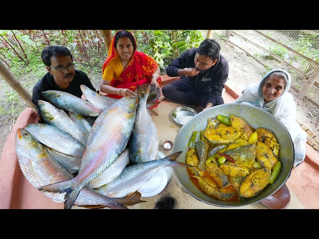 58 ঘাটের টাটকা ইলিশের স্বাদ কেমন | Fresh Hilsha fish cooking and tasty | ilish mach recipe Bengali